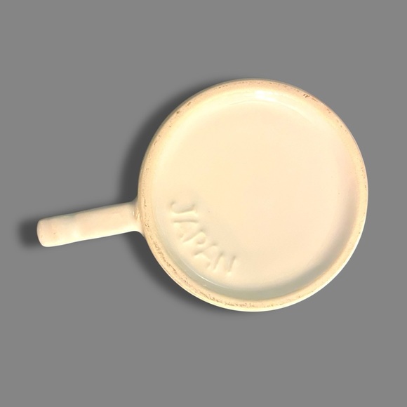 Vintage Easter Mug Coffee Tea Bunny Handle Two Rabbits Eggs Made in Japan White - Picture 4 of 7